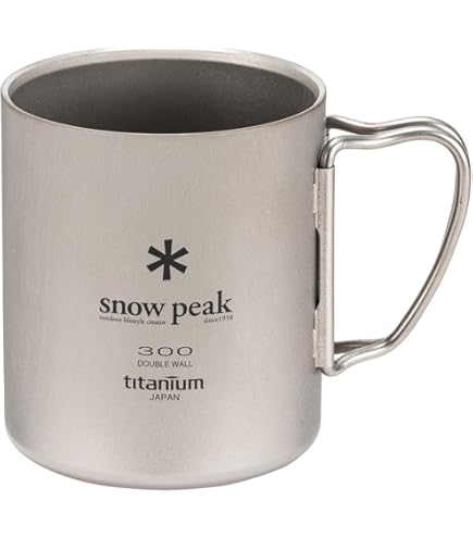 Snow Peak Titanium H450 Stacking Mug, TW-122, Premium